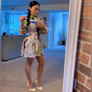 Zara silk like print dress. Gently used once. In great condition!